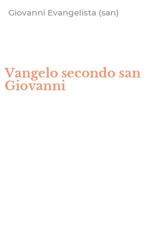 Vangelo secondo san Giovanni