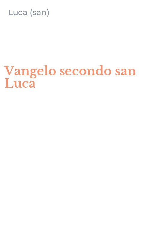 Vangelo secondo san Luca