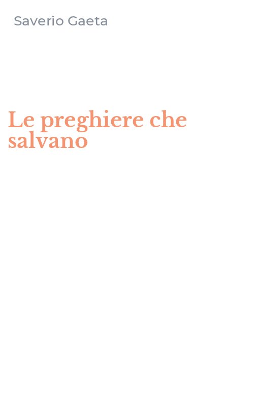Le preghiere che salvano