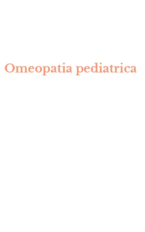 Omeopatia pediatrica
