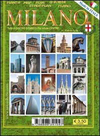 Mappa prospettica di Milano centro