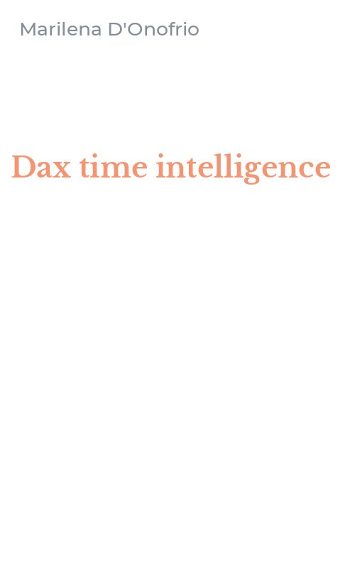 Dax time intelligence