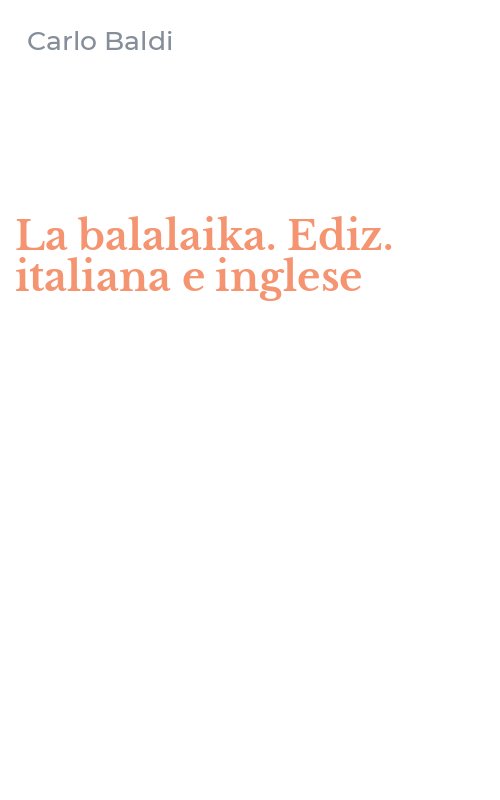 La balalaika. Ediz. italiana e inglese