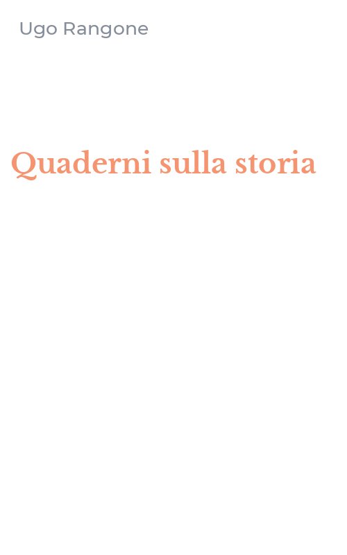 Quaderni sulla storia
