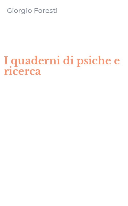 I quaderni di psiche e ricerca