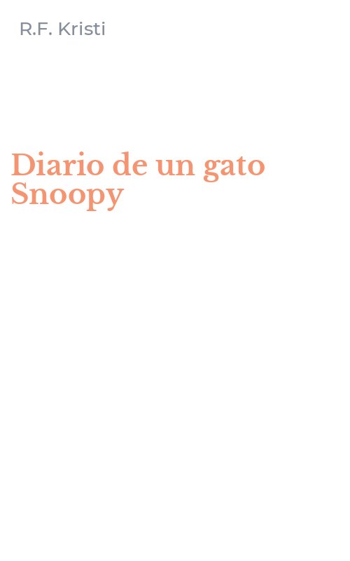 Diario de un gato Snoopy
