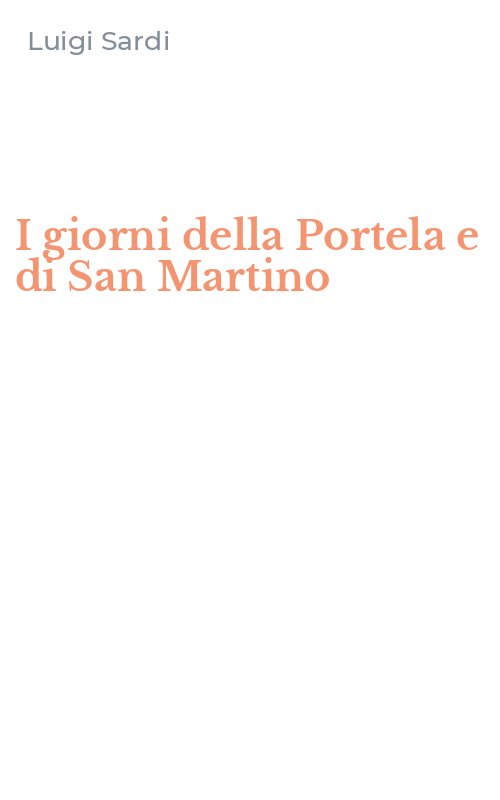 I giorni della Portela e di San Martino