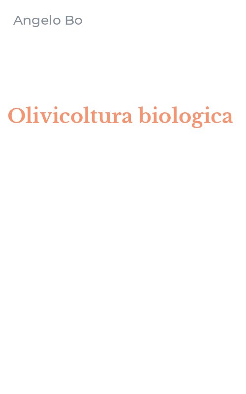 Olivicoltura biologica
