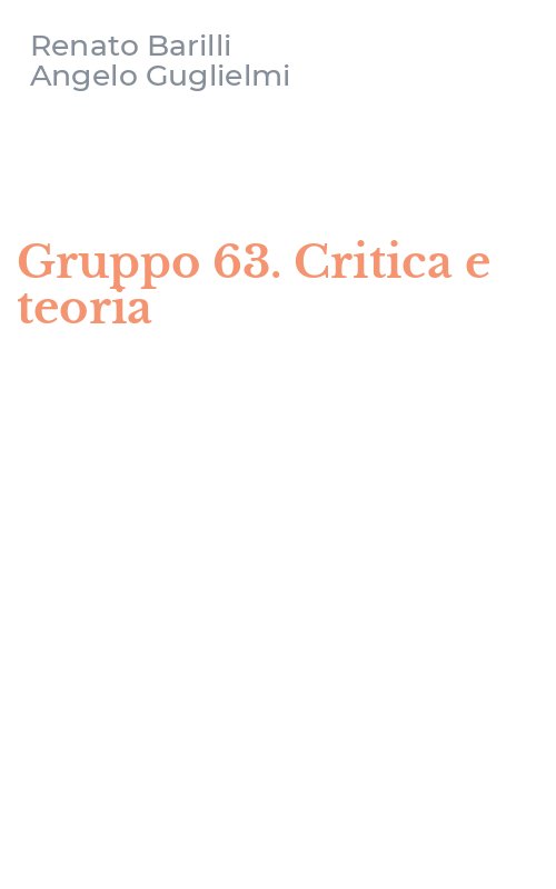 Gruppo 63. Critica e teoria