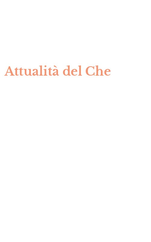 Attualità del Che