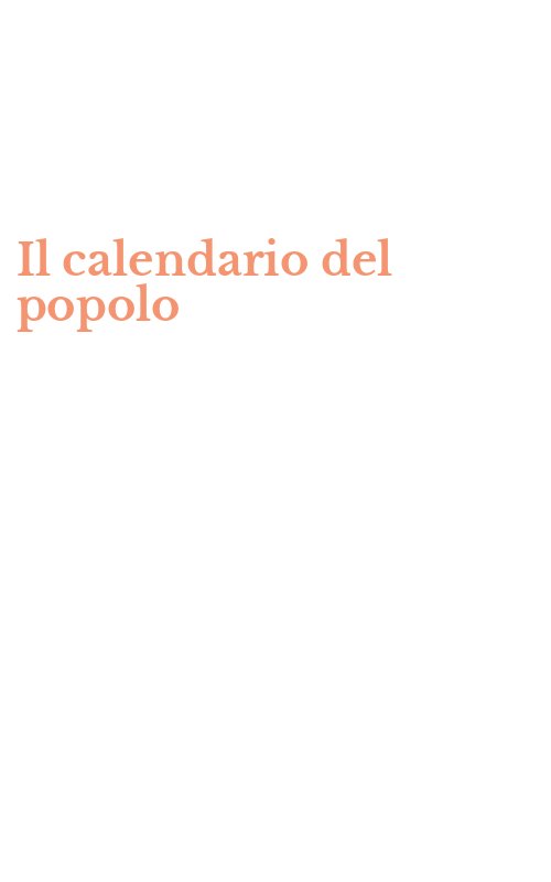 Il calendario del popolo