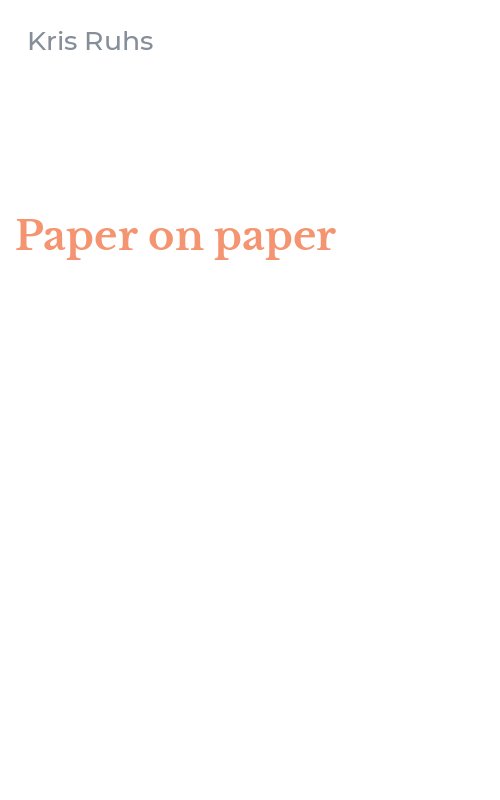 Paper on paper
