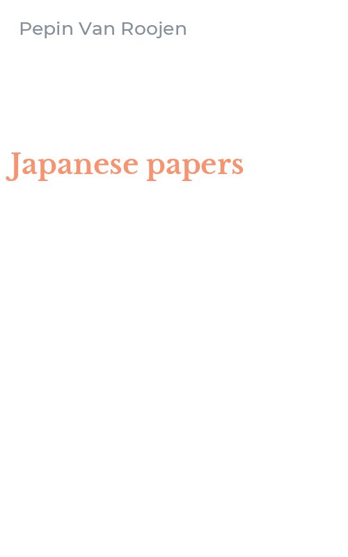 Japanese papers
