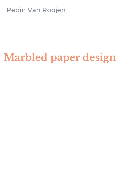 Marbled paper design
