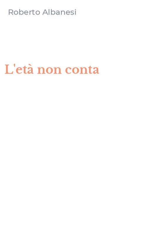 L'età non conta