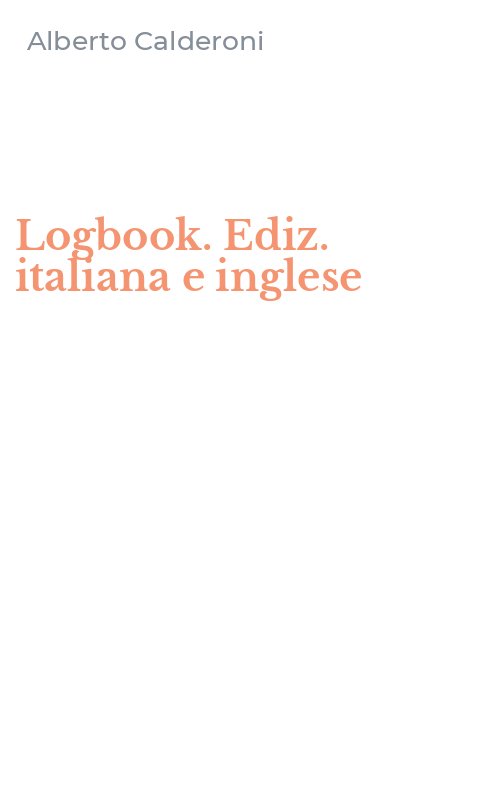 Logbook. Ediz. italiana e inglese