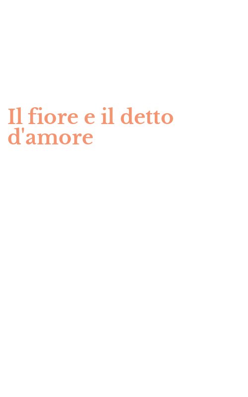 Il fiore e il detto d'amore