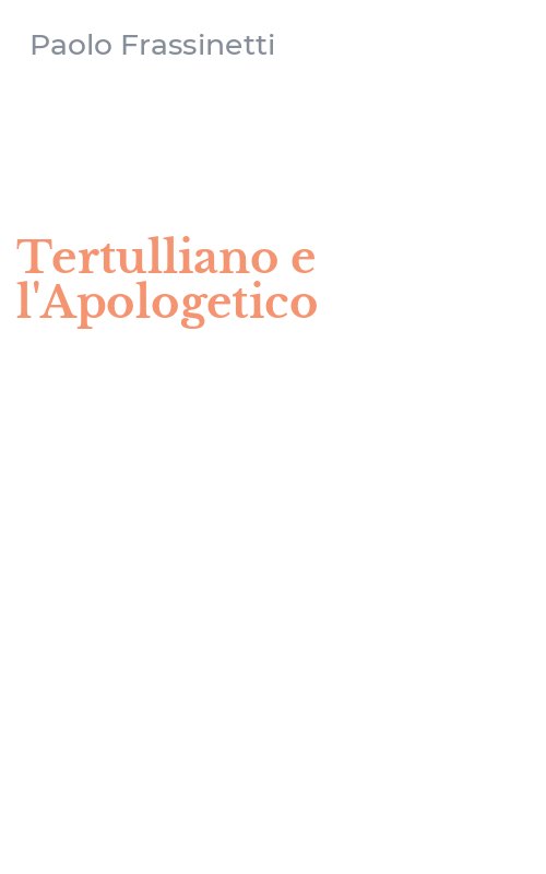 Tertulliano e l'Apologetico