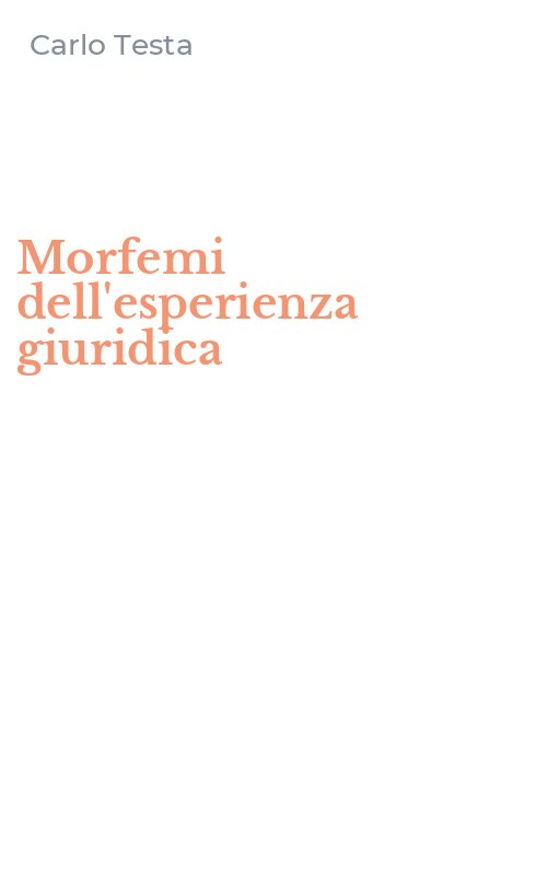 Morfemi dell'esperienza giuridica