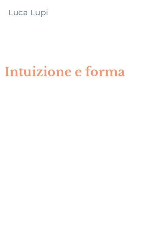 Intuizione e forma