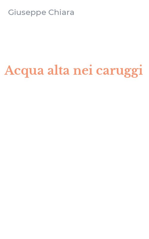 Acqua alta nei caruggi
