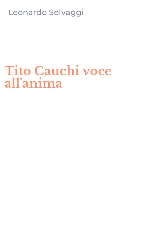 Tito Cauchi voce all'anima