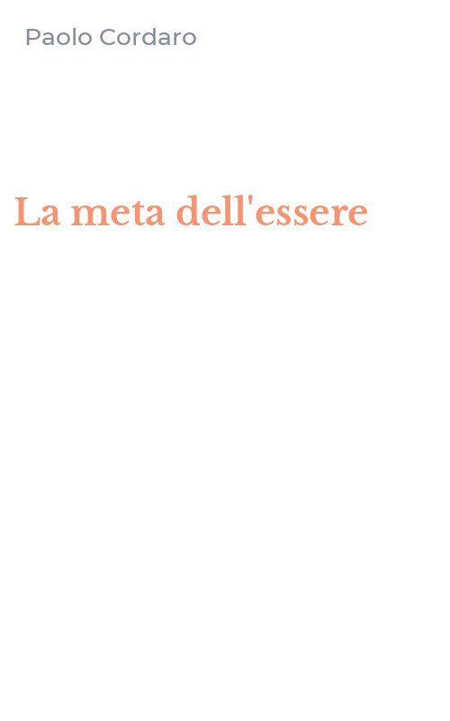 La meta dell'essere