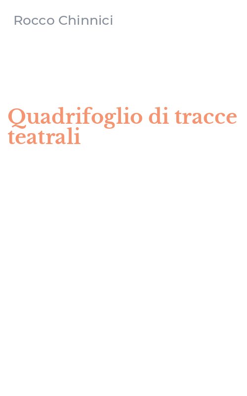 Quadrifoglio di tracce teatrali