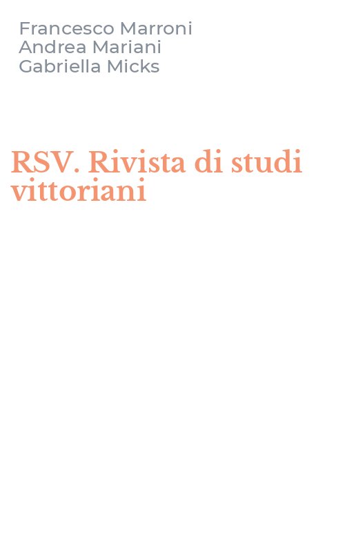 RSV. Rivista di studi vittoriani