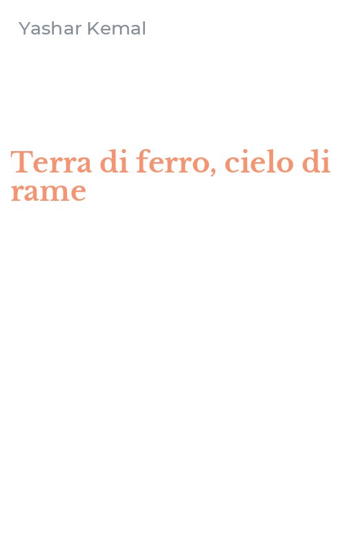 Terra di ferro, cielo di rame