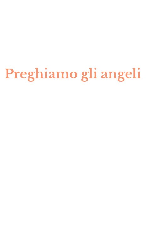 Preghiamo gli angeli