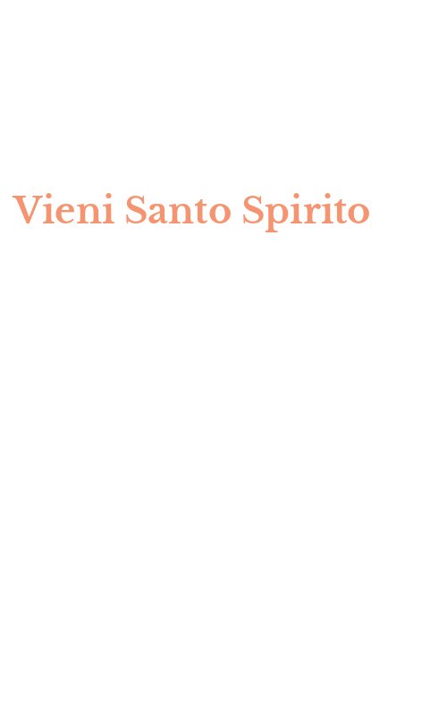 Vieni Santo Spirito
