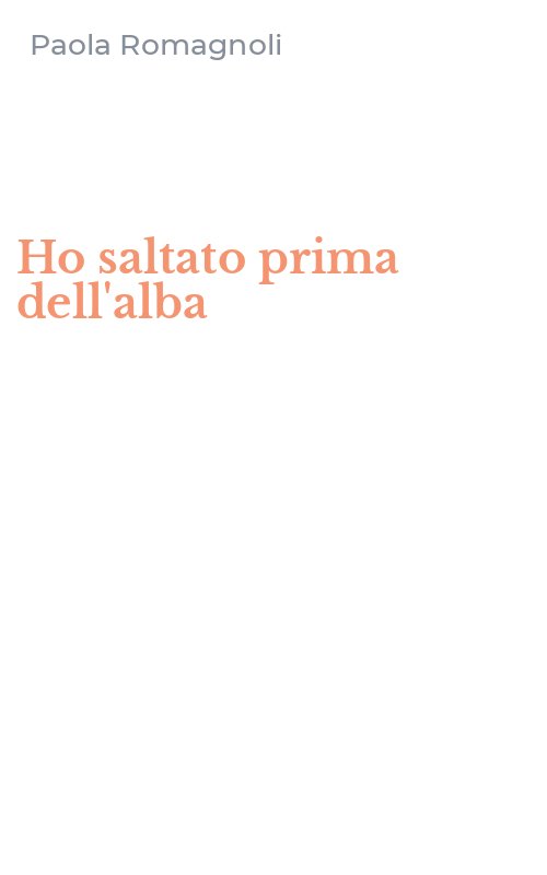 Ho saltato prima dell'alba