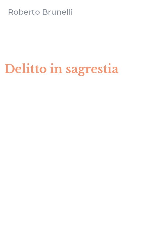 Delitto in sagrestia