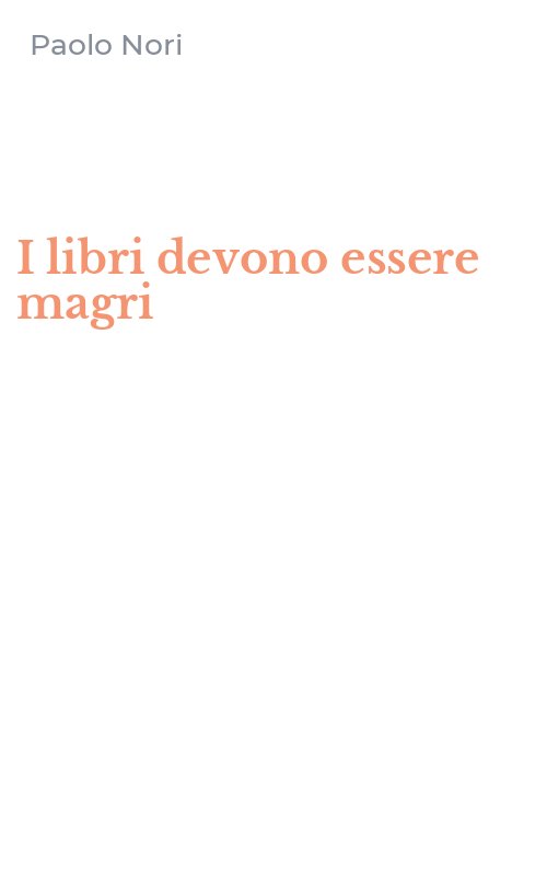 I libri devono essere magri