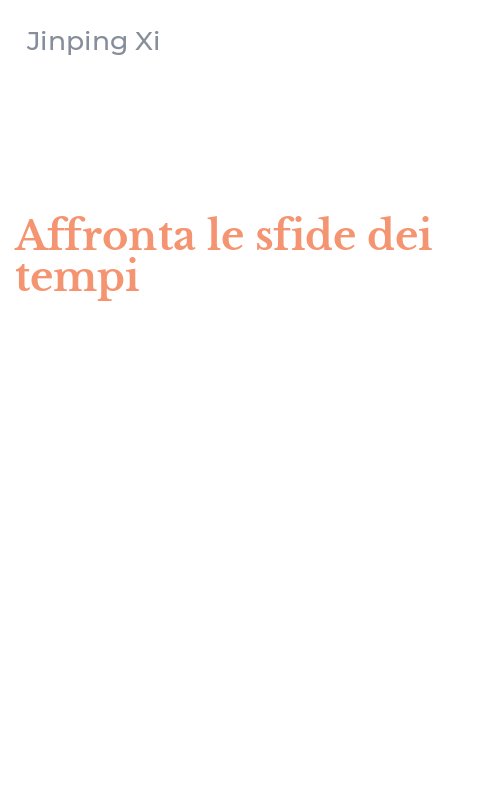 Affronta le sfide dei tempi