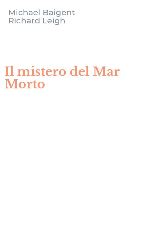 Il mistero del Mar Morto
