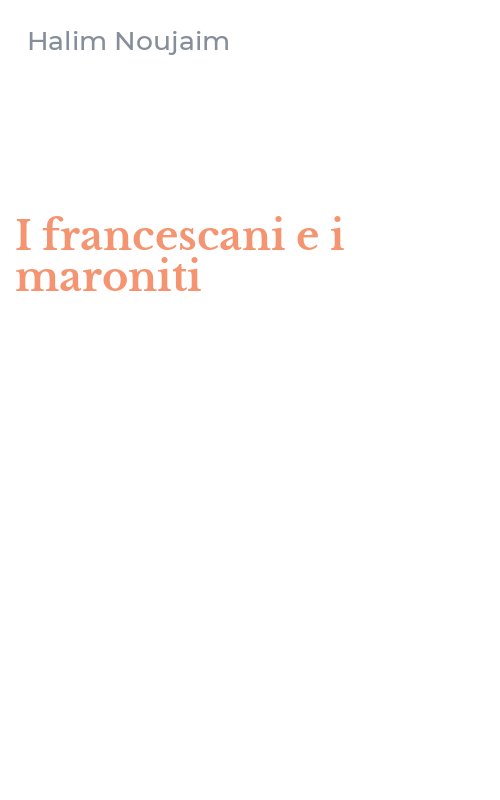 I francescani e i maroniti