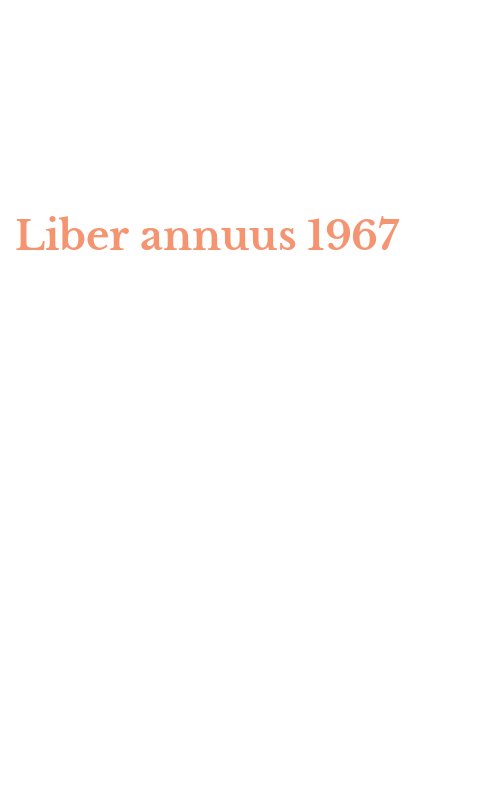 Liber annuus 1967