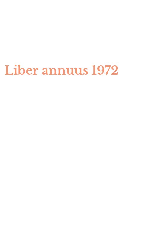Liber annuus 1972