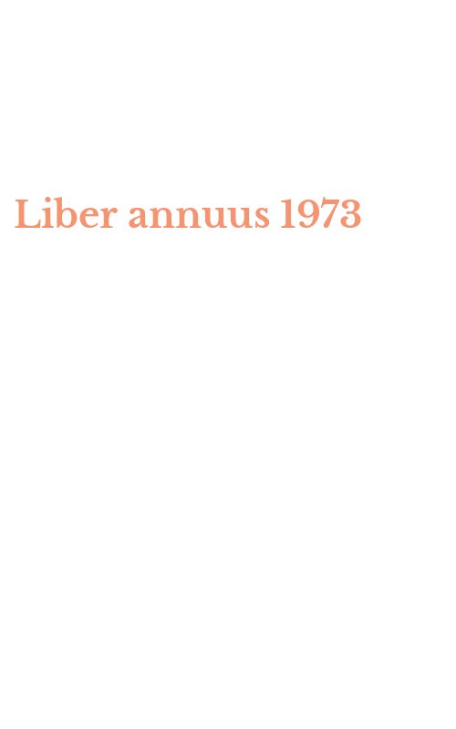 Liber annuus 1973