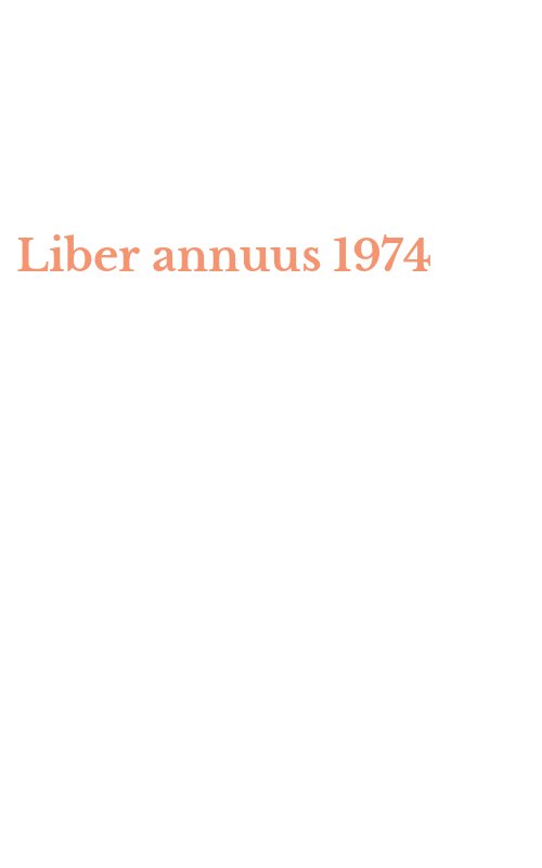 Liber annuus 1974