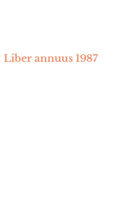 Liber annuus 1987