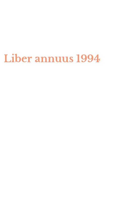 Liber annuus 1994