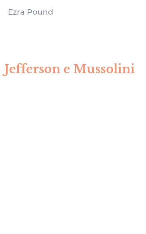 Jefferson e Mussolini