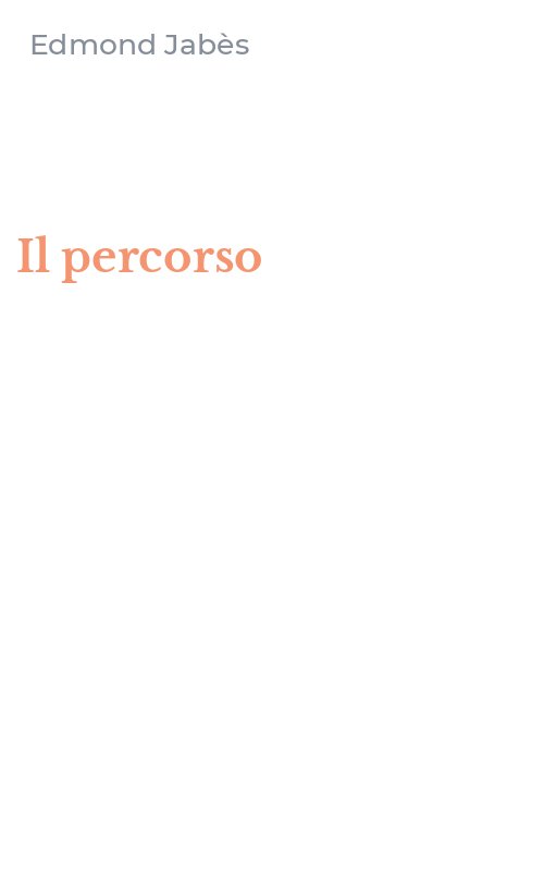 Il percorso