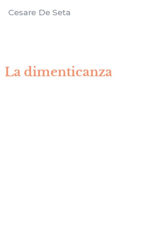 La dimenticanza