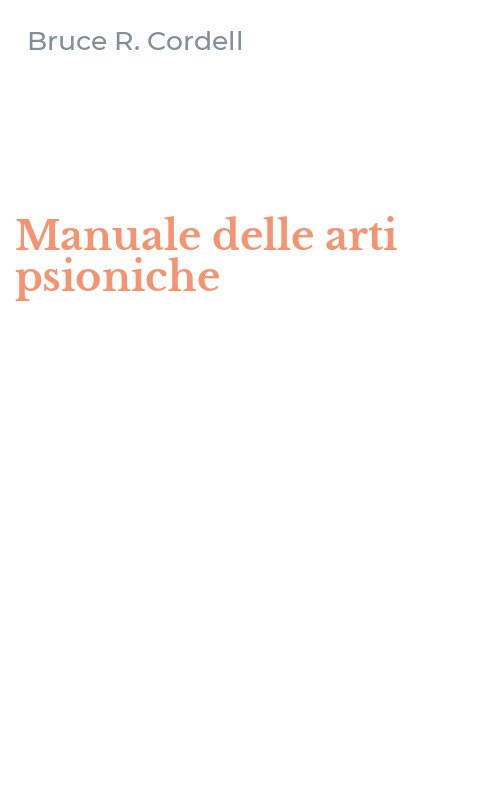 Manuale delle arti psioniche
