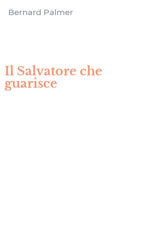 Il Salvatore che guarisce