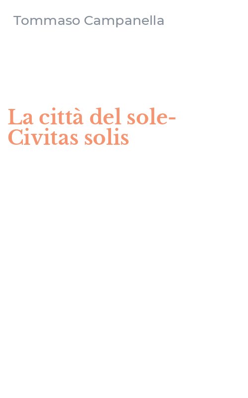 La città del sole-Civitas solis